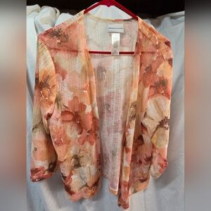 Alfred Dunner Floral Cardigan